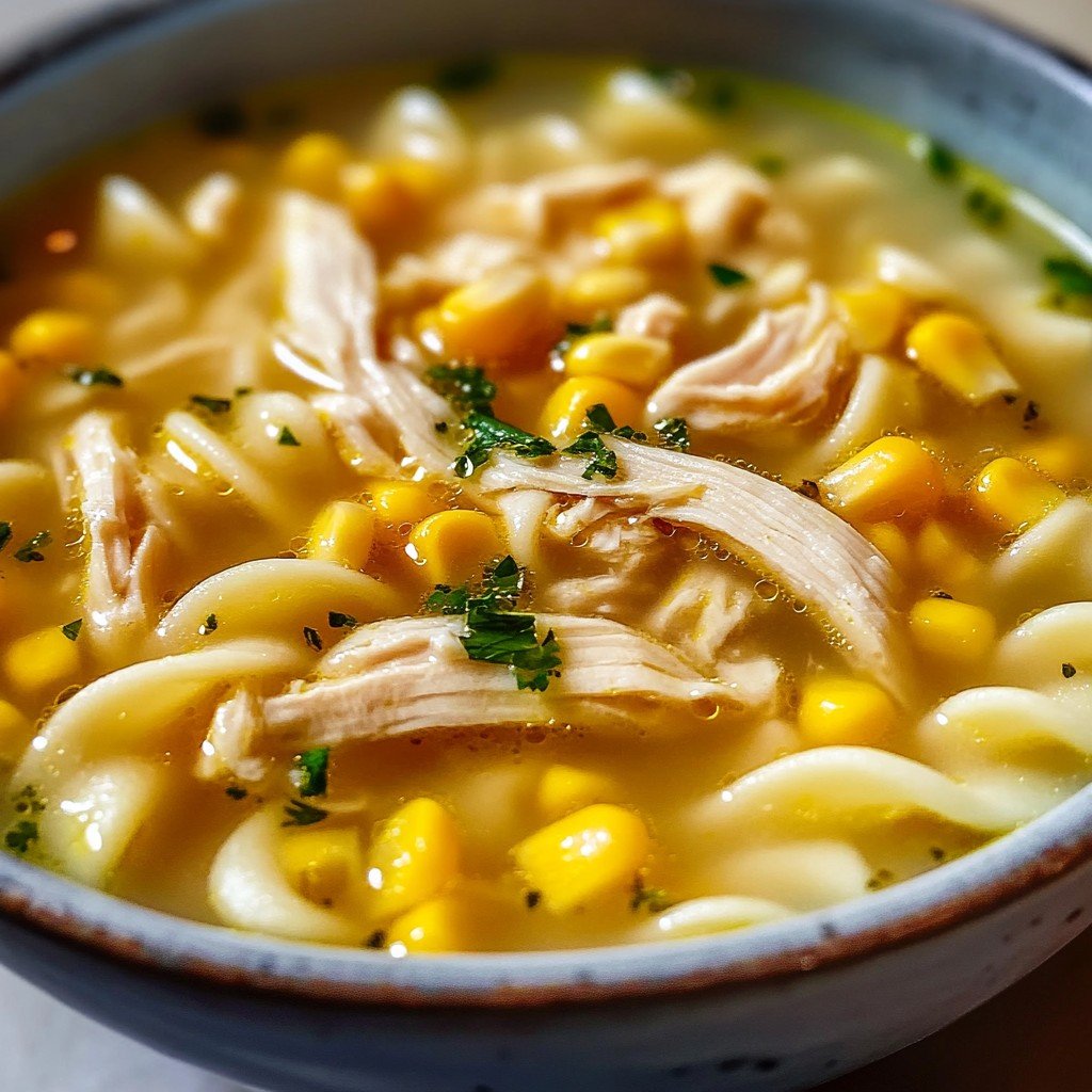 1-Pot Amish Chicken Corn Noodle Dinner