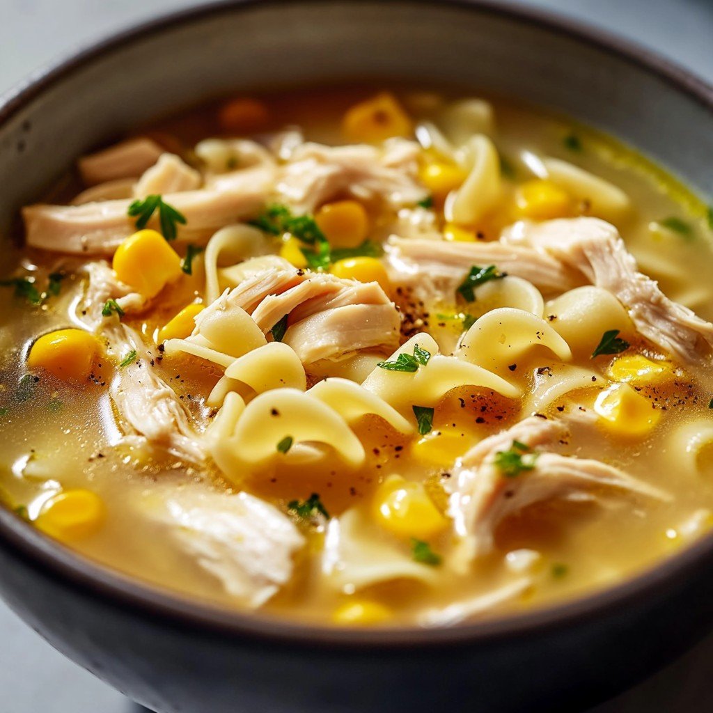 1-Pot Amish Chicken Corn Noodle Dinner