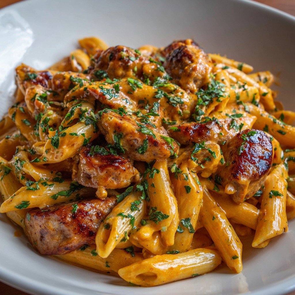 1-Pot Creamy Cajun Ranch Sausage Pasta