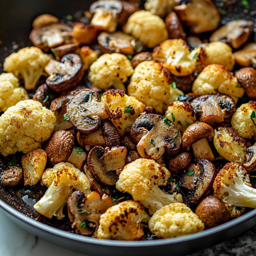 15-Minute One-Pan Mushroom Cauliflower Skillet
