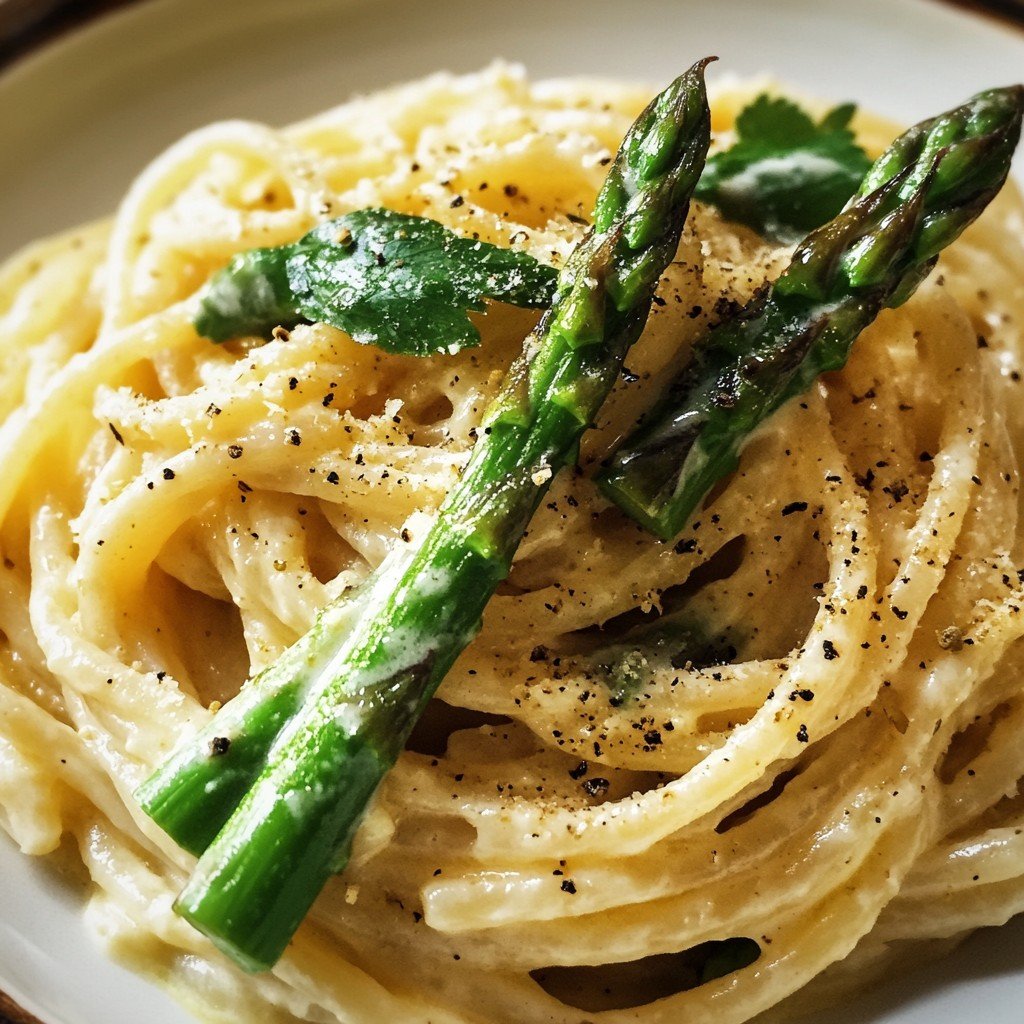20-Minute Lemon Ricotta Pasta with Asparagus