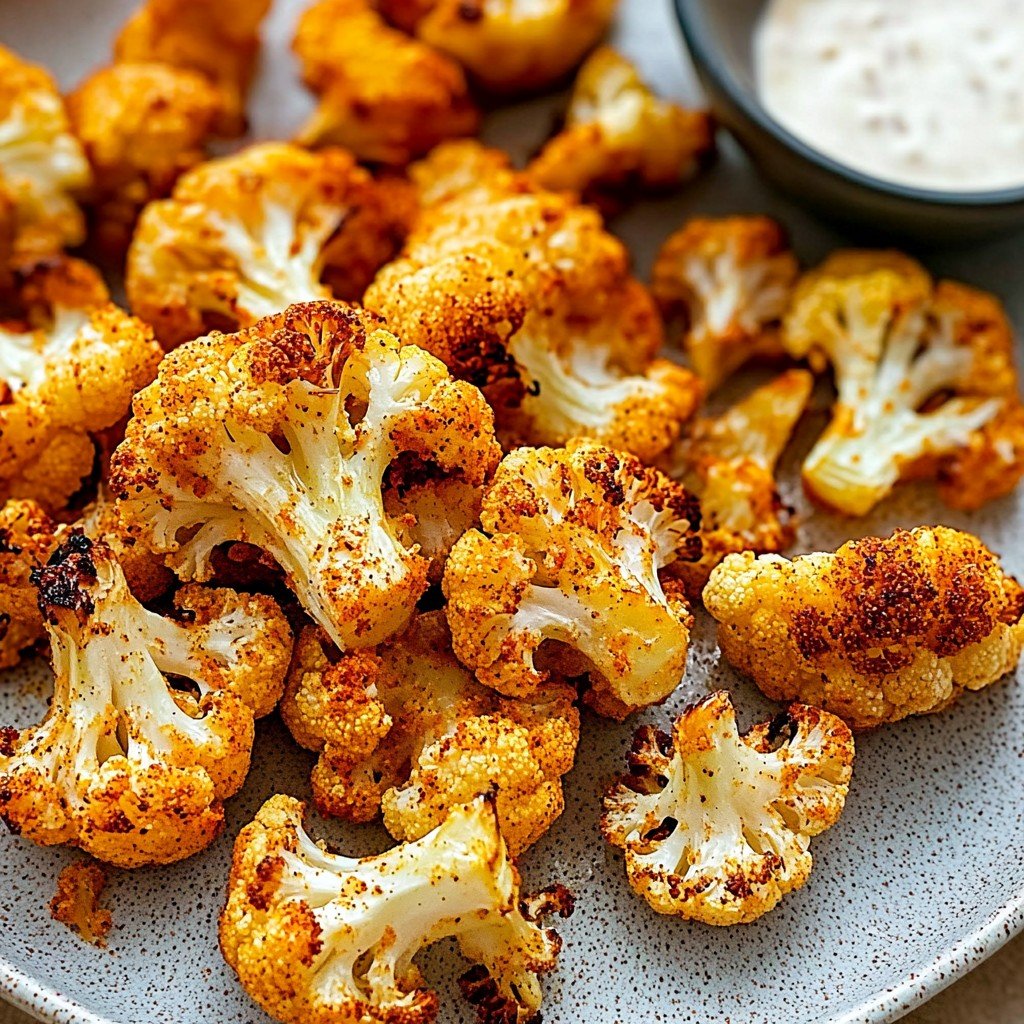 3-Ingredient Crispy Buffalo Cauliflower Bites