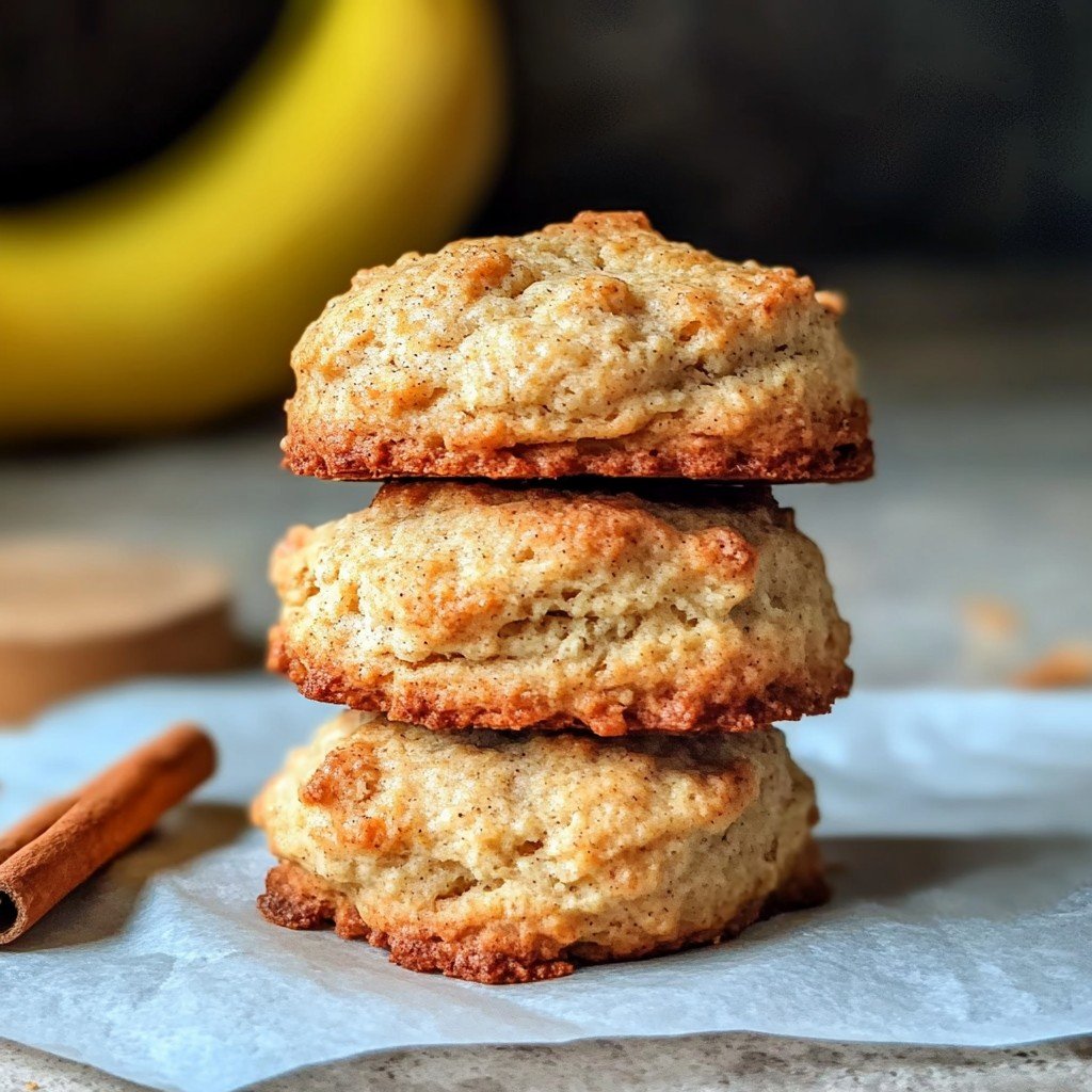 3-Ingredient Healthy Banana Cookies
