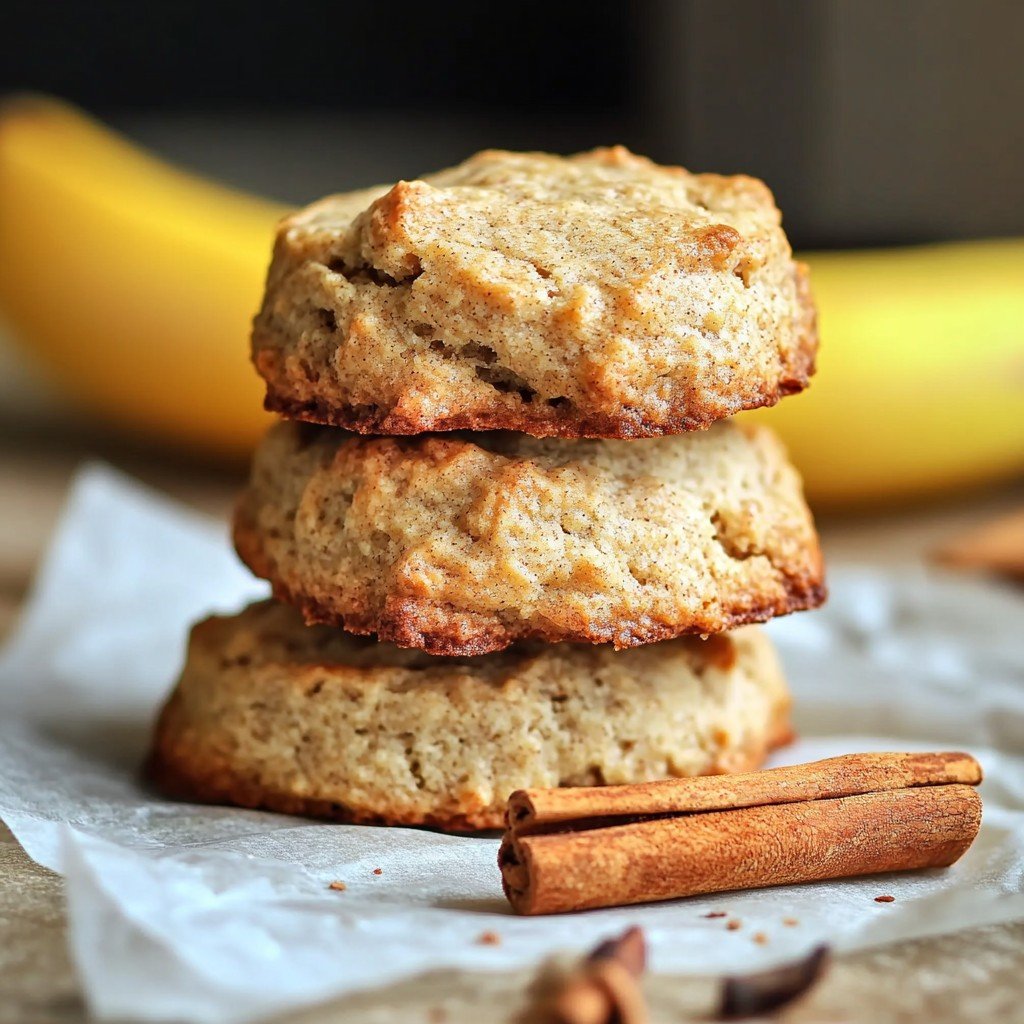 3-Ingredient Healthy Banana Cookies