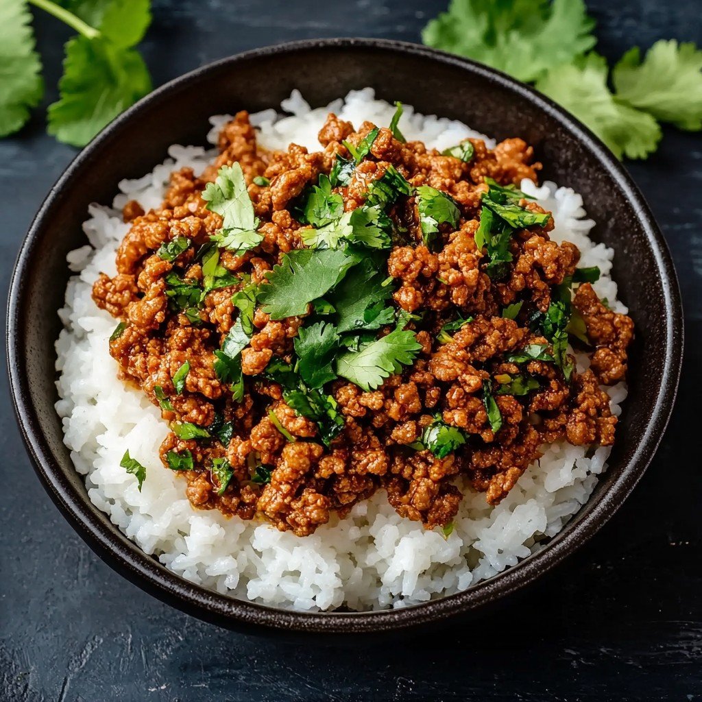 3-Ingredient Keto Honey Garlic Ground Turkey
