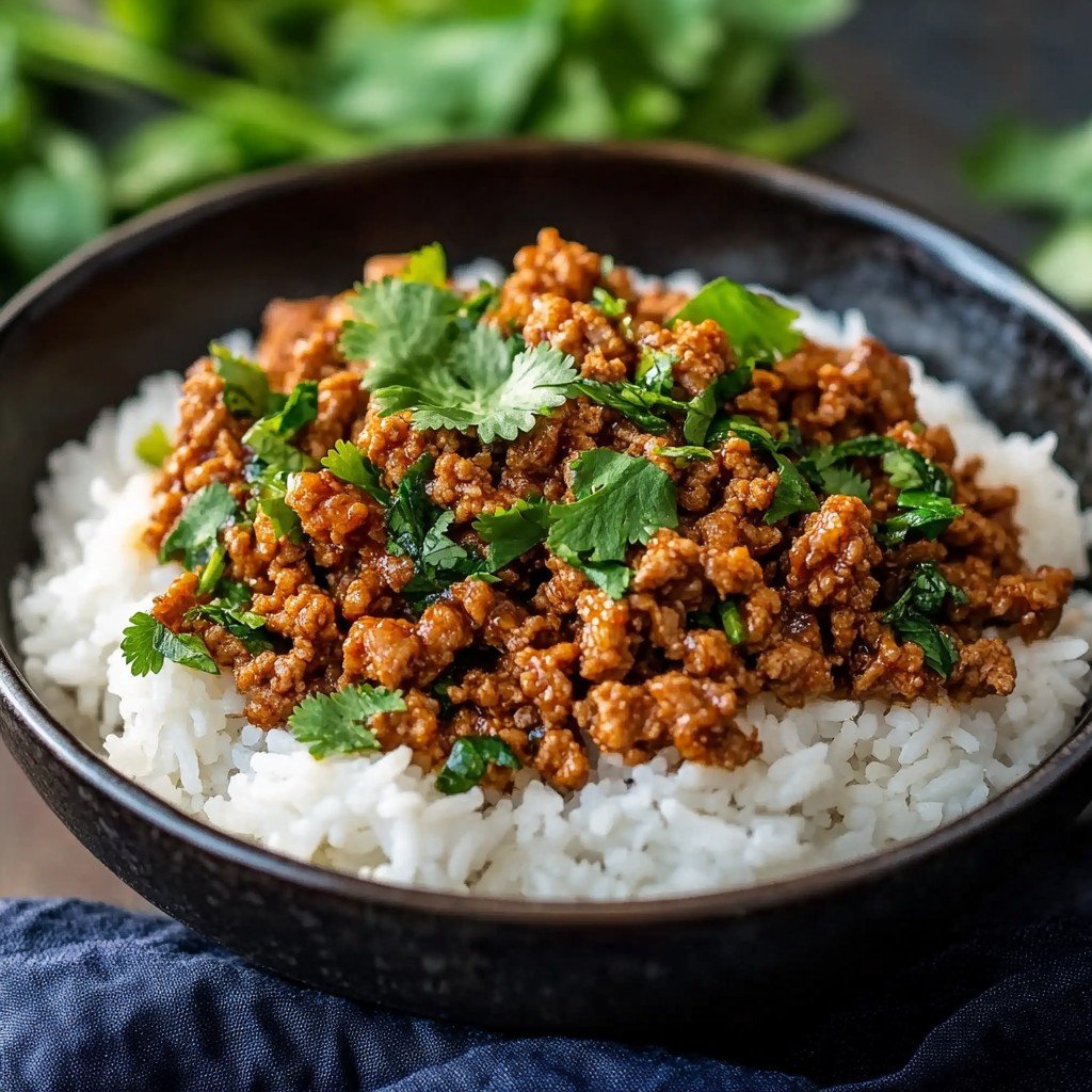 3-Ingredient Keto Honey Garlic Ground Turkey