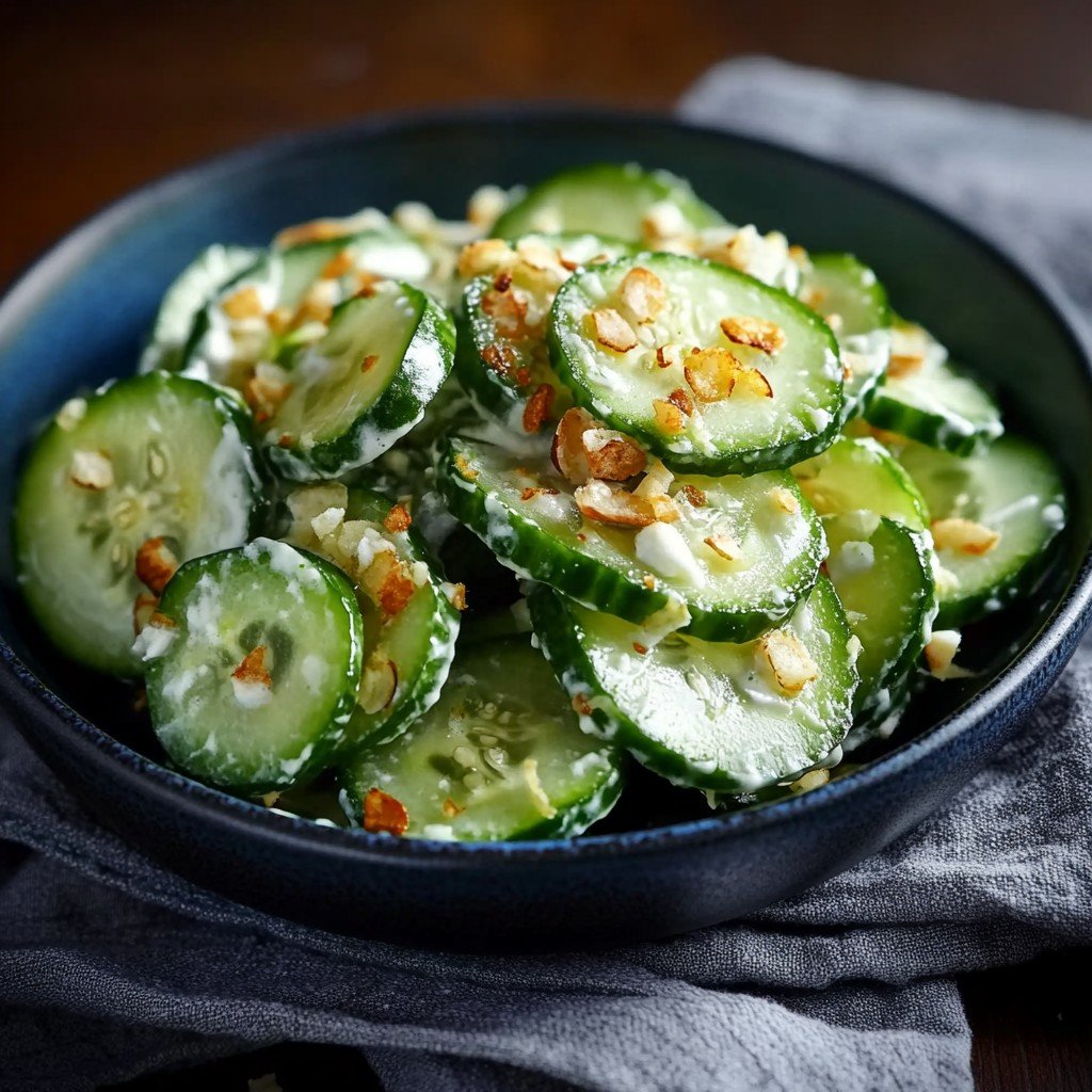 3-Ingredient Keto Korean Cucumber Salad Recipe Side Dish