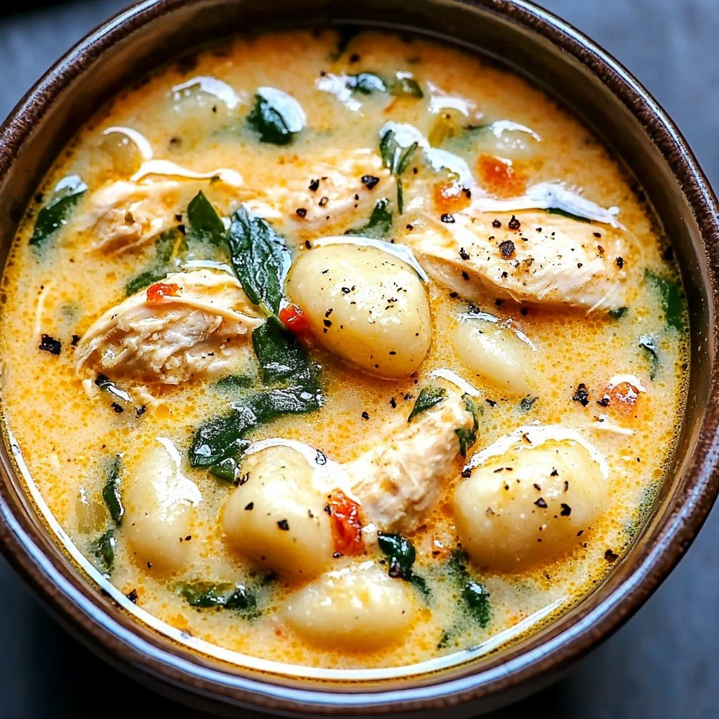 30-Minute Italian Chicken Gnocchi Soup