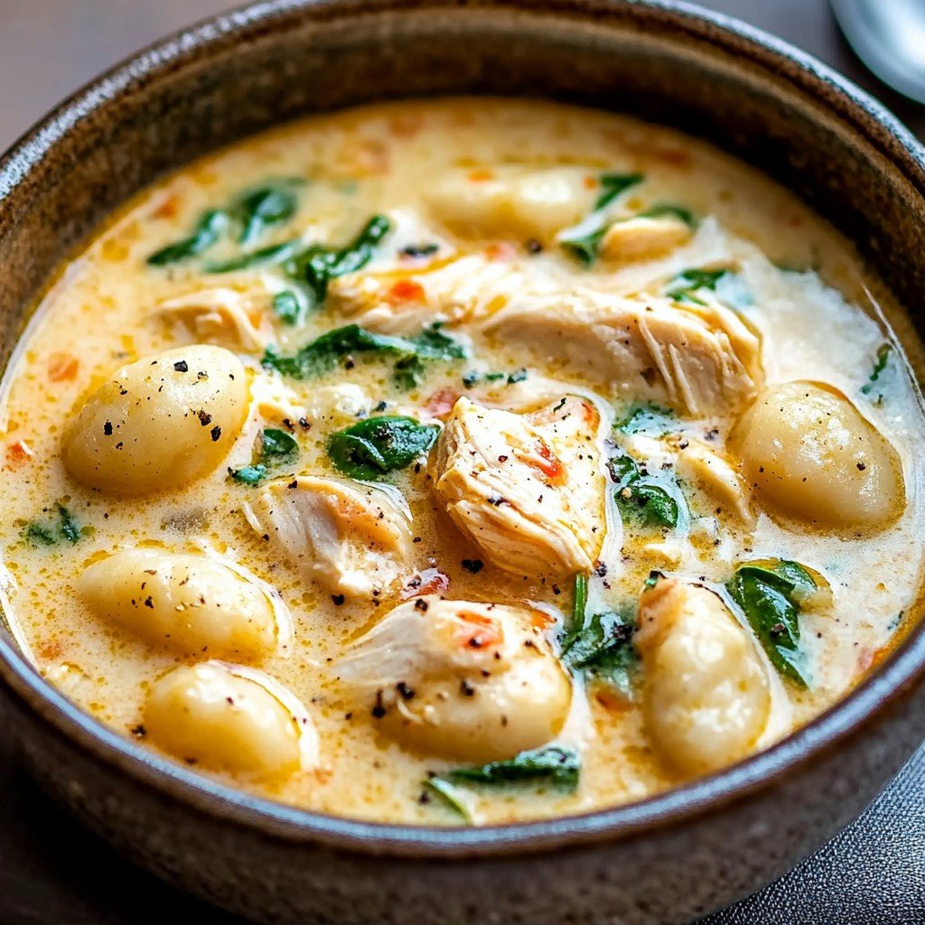 30-Minute Italian Chicken Gnocchi Soup