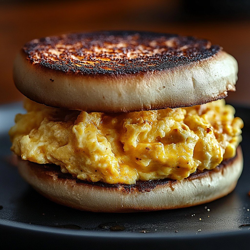 4-Ingredient Chipotle Breakfast Sandwich Morning Breakfast