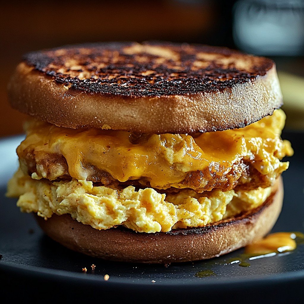 4-Ingredient Chipotle Breakfast Sandwich Morning Breakfast