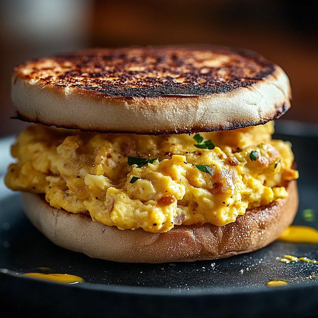 4-Ingredient Chipotle Breakfast Sandwich Morning Breakfast