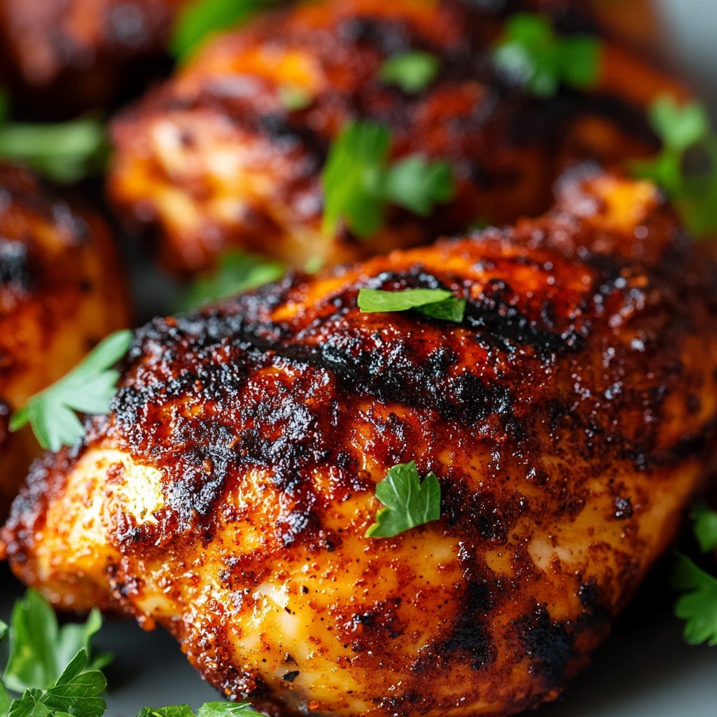 4-Ingredient Keto Smoked Paprika Chicken Dinner