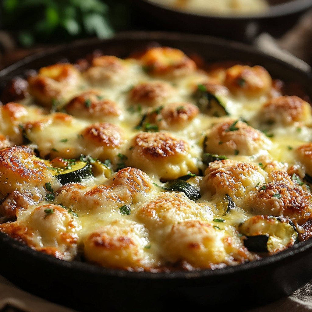 4-Ingredient Keto Zucchini Veggie Bake