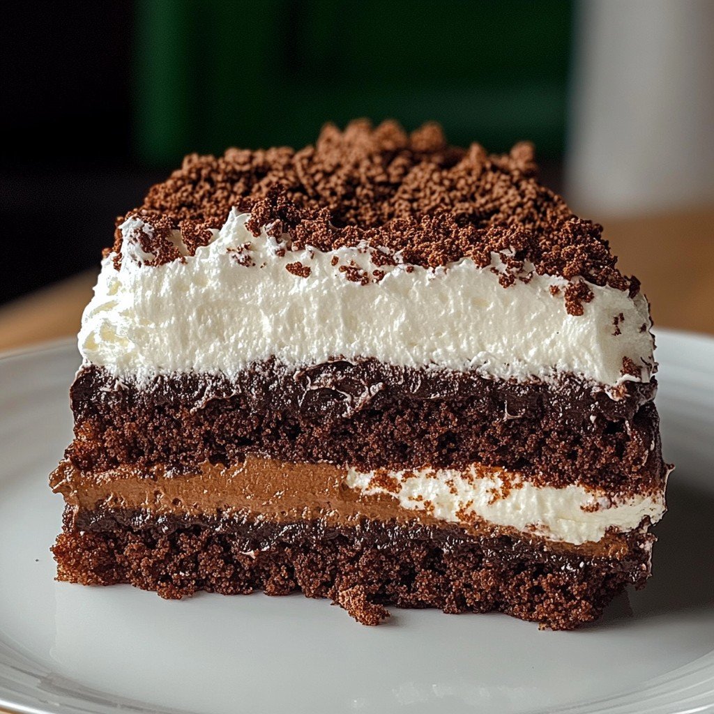 4-Ingredient Viral Choco Crunch Cake Dessert