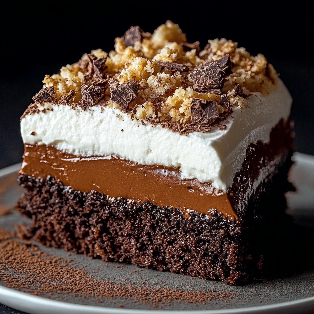 4-Ingredient Viral Choco Crunch Cake Dessert