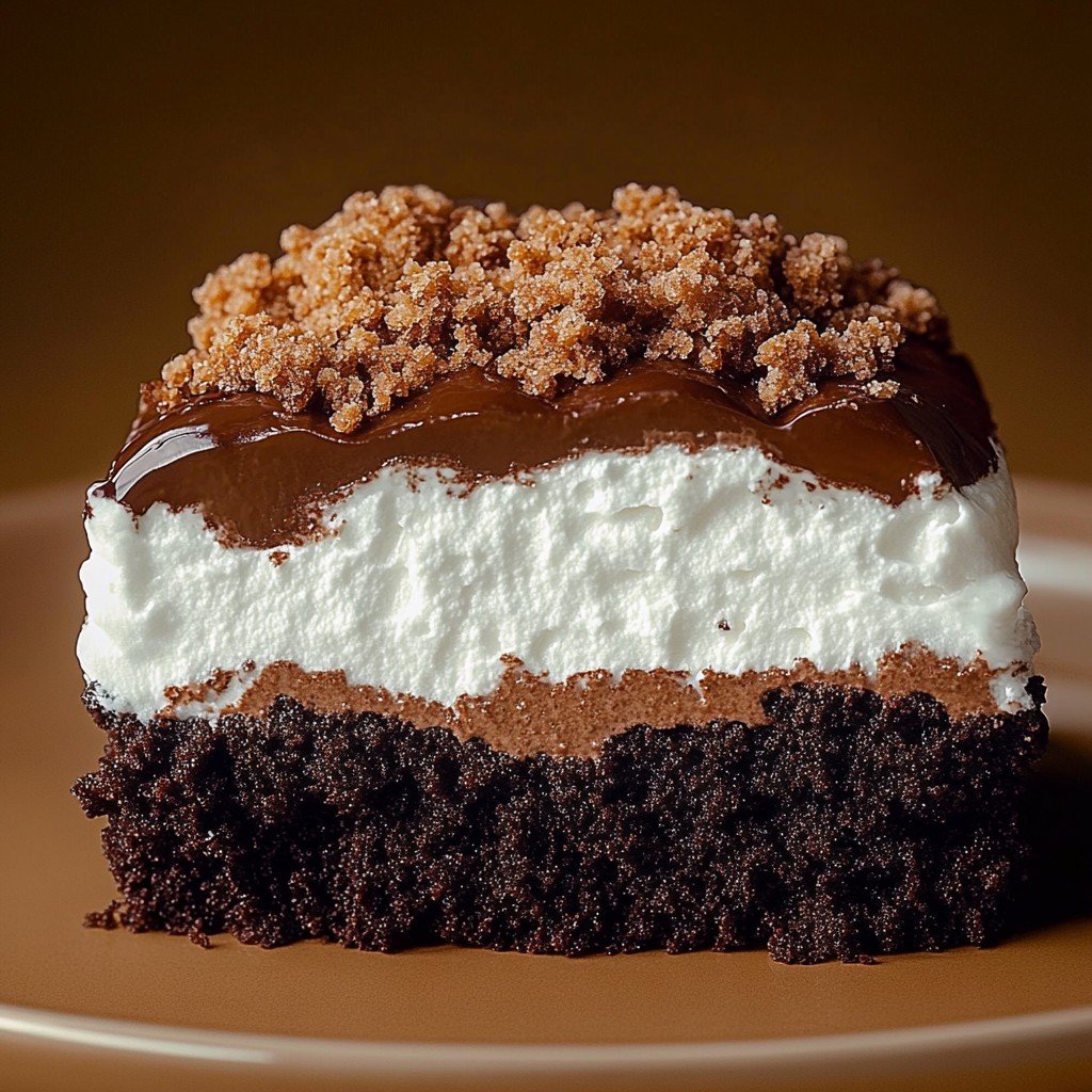 4-Ingredient Viral Choco Crunch Cake Dessert