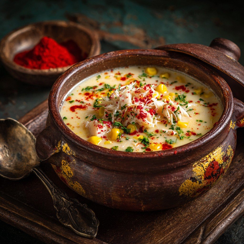 4-Step Creamy Cajun Crab & Corn Chowder