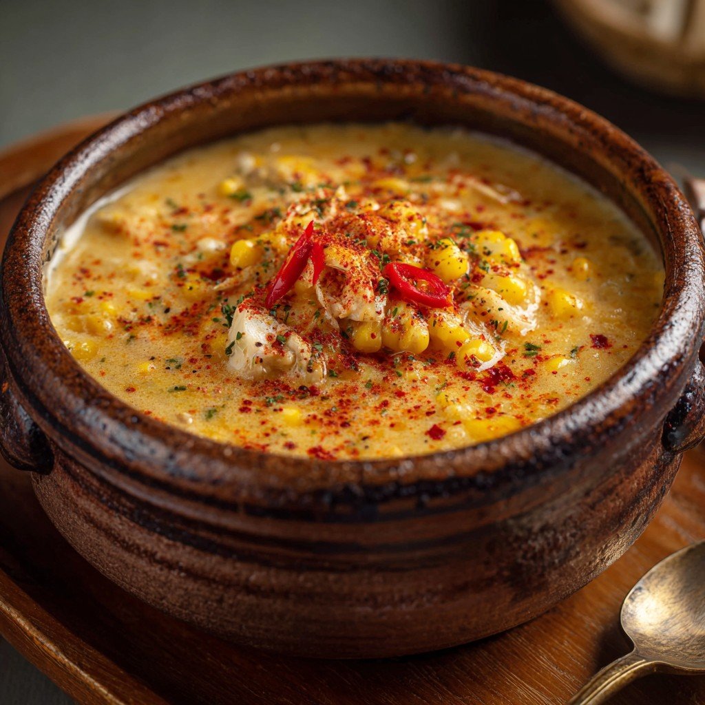 4-Step Creamy Cajun Crab & Corn Chowder