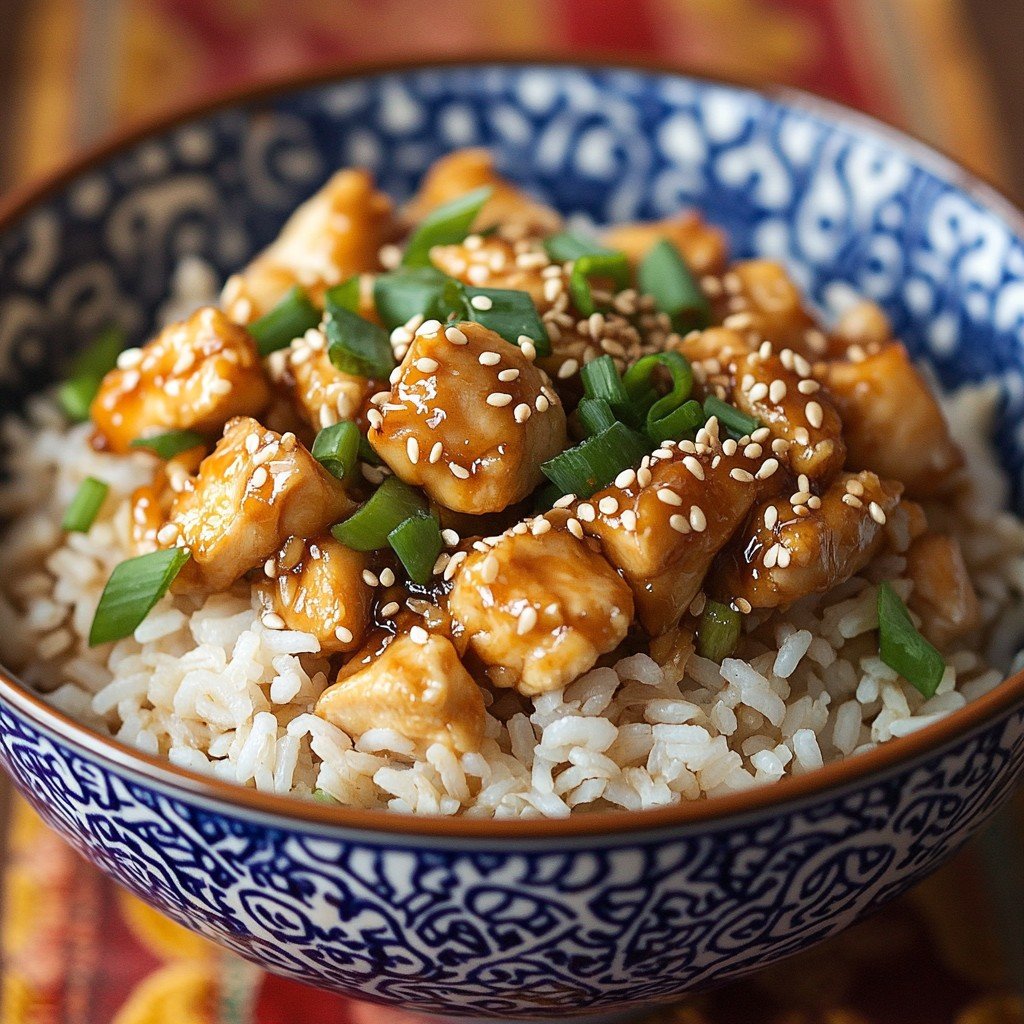 4-Step High-Protein Asian Chicken Fried Rice