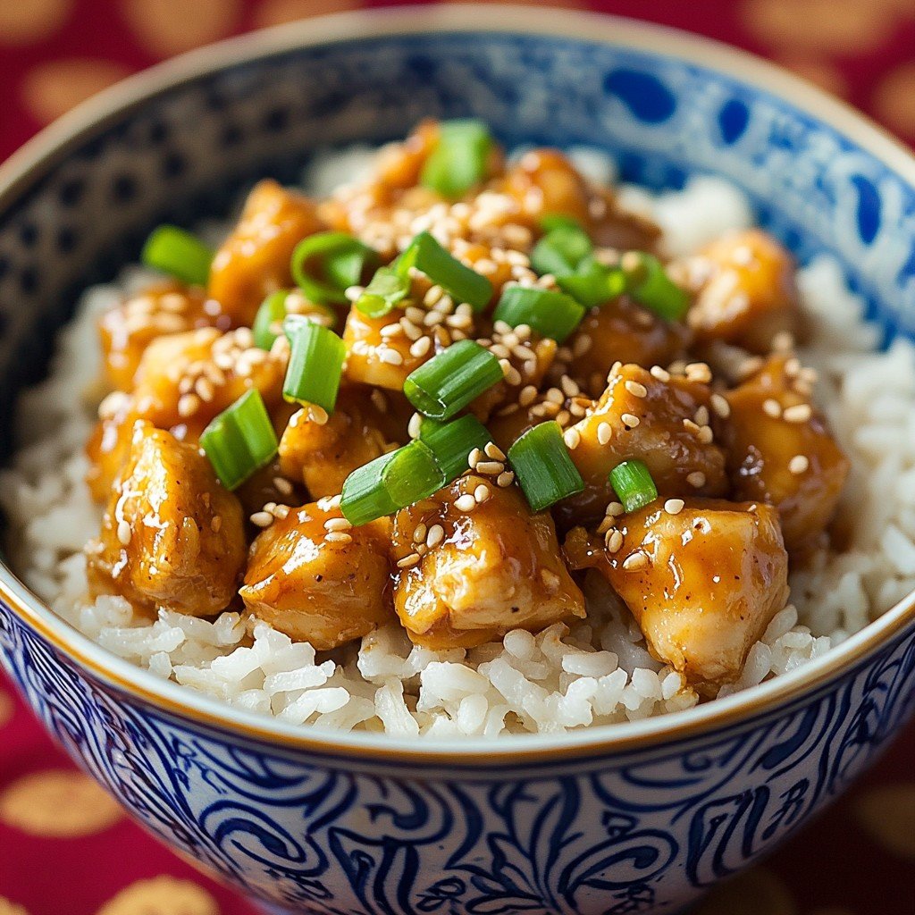 4-Step High-Protein Asian Chicken Fried Rice