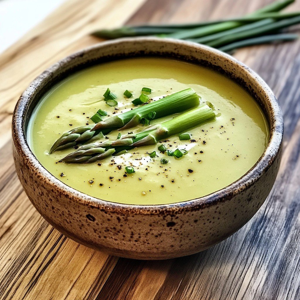 5-Ingredient Creamy Asparagus Soup (Keto-Friendly)