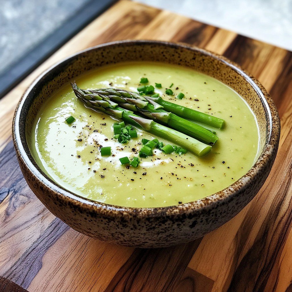 5-Ingredient Creamy Asparagus Soup (Keto-Friendly)