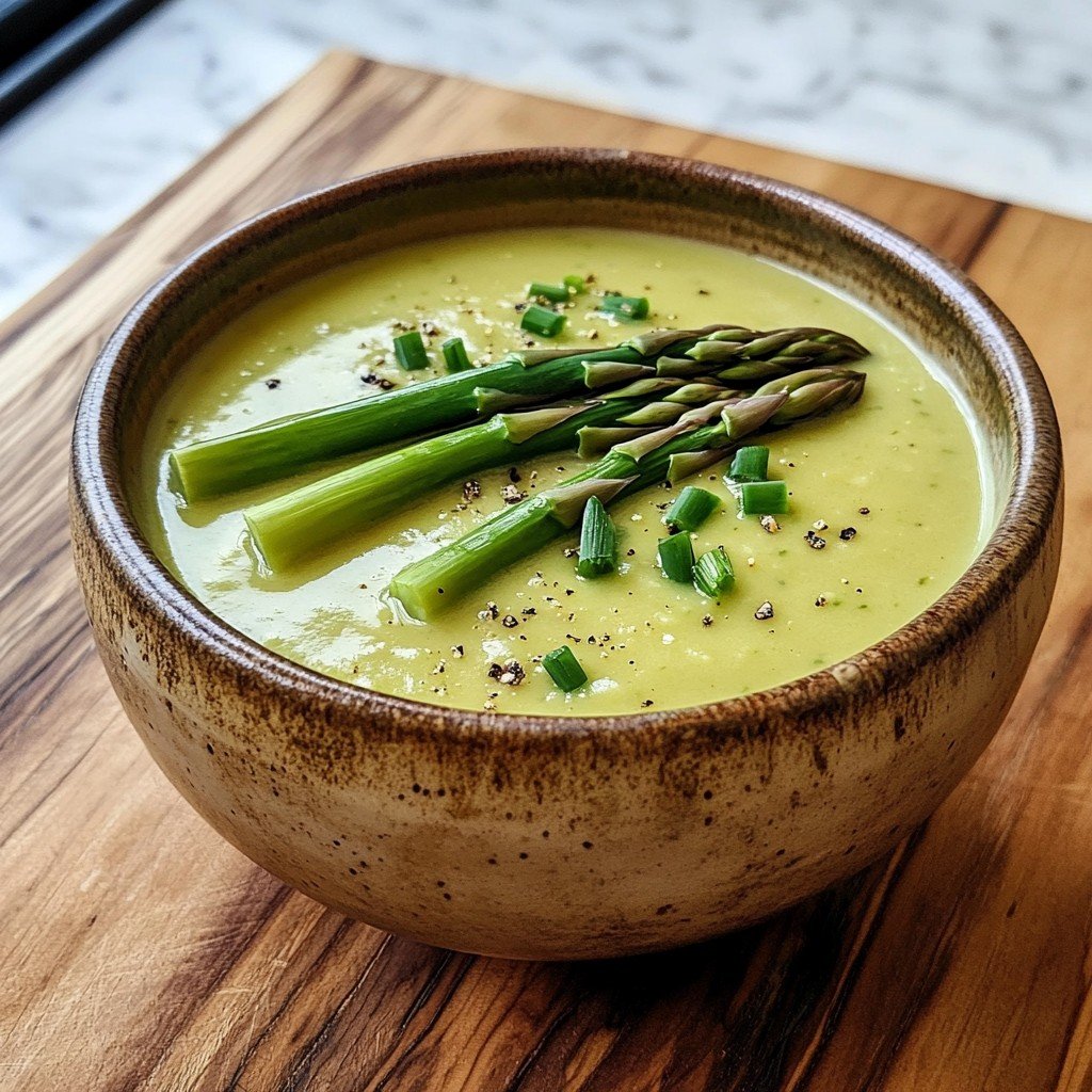 5-Ingredient Creamy Asparagus Soup (Keto-Friendly)