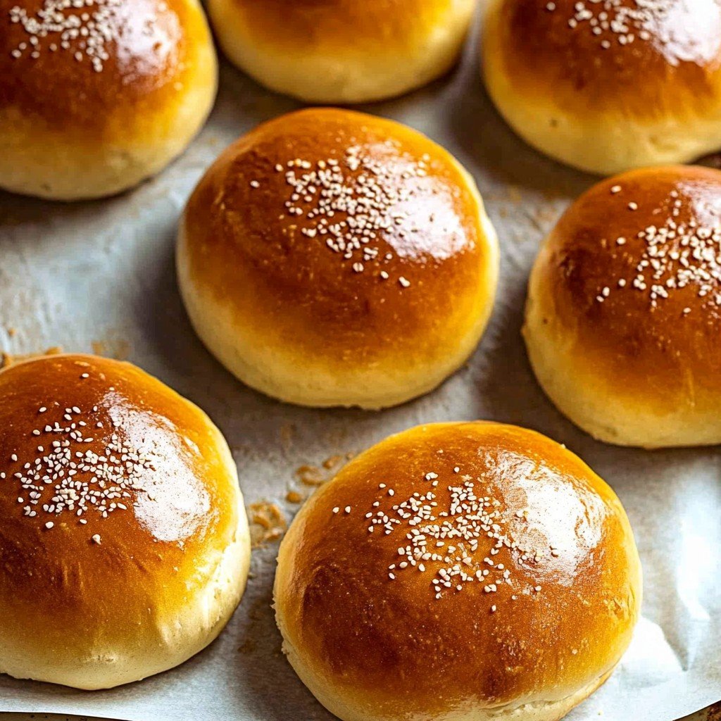 5-Ingredient Easy Homemade Bread for Beginners Hamburger Buns