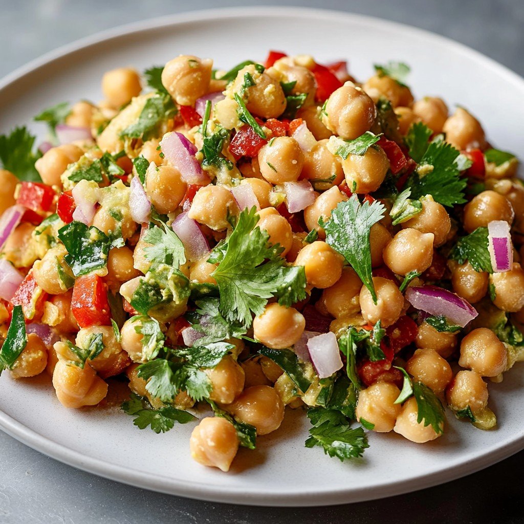 5-Ingredient Fresh Chickpea Salad
