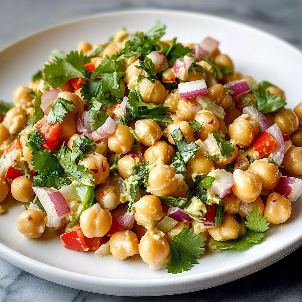 5-Ingredient Fresh Chickpea Salad