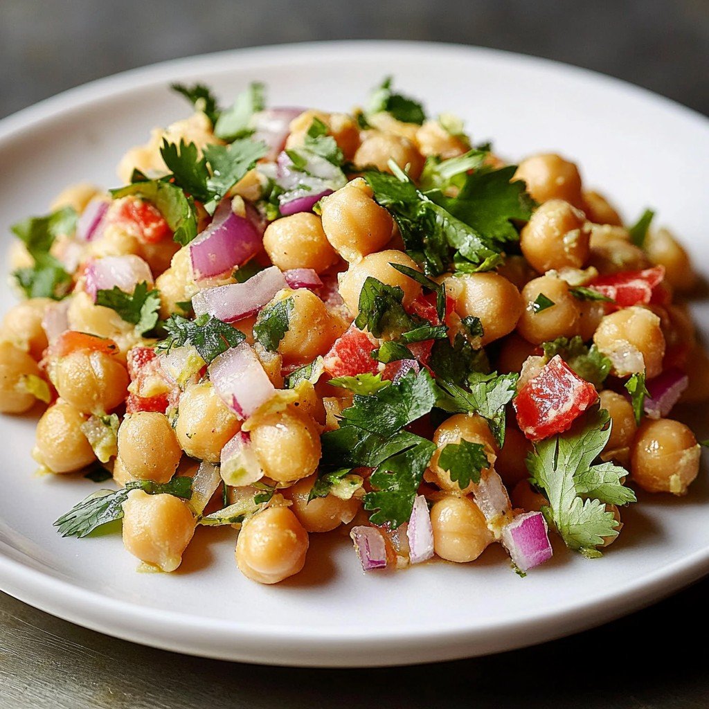 5-Ingredient Fresh Chickpea Salad
