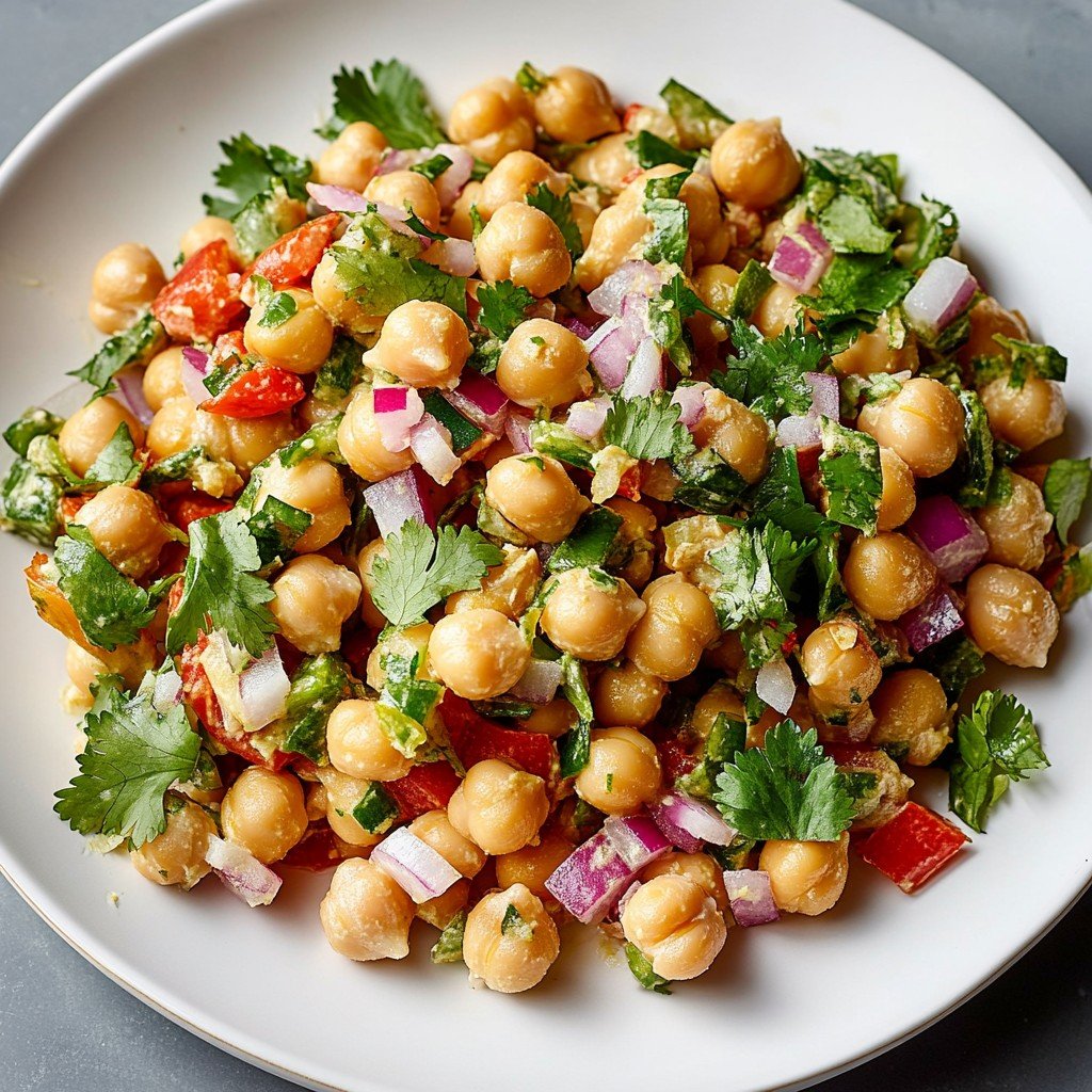 5-Ingredient Fresh Chickpea Salad