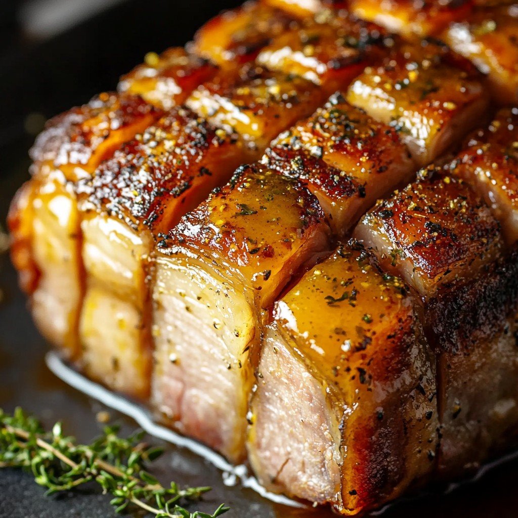 5-Ingredient Honey Mustard Pork Roast Dinner