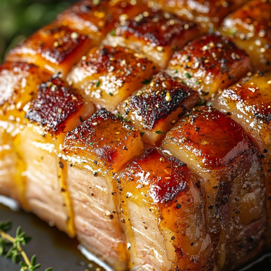 5-Ingredient Honey Mustard Pork Roast Dinner