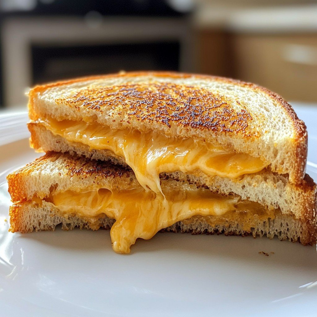 5-Minute Crispy Air Fryer Grilled Cheese Snack