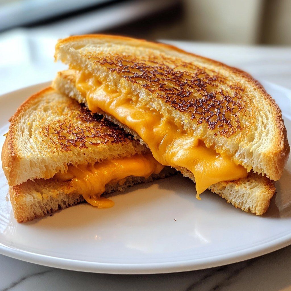 5-Minute Crispy Air Fryer Grilled Cheese Snack