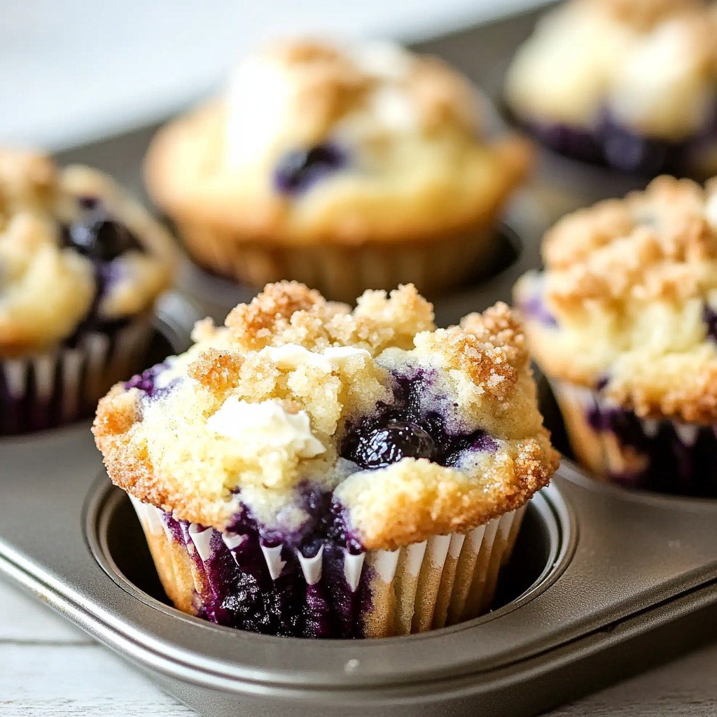 6-Ingredient Blueberry Cream Cheese Muffins Breakfast