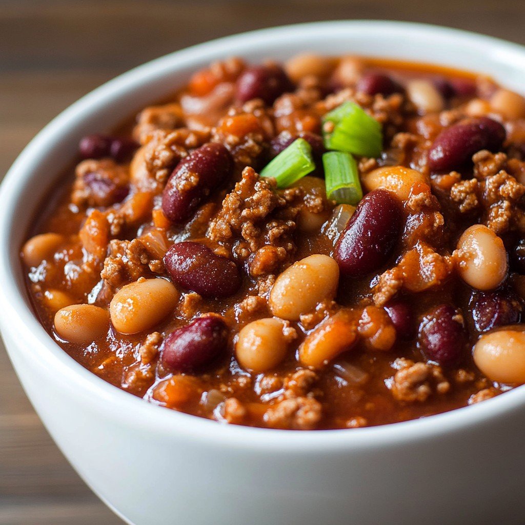 6-Ingredient Cowboy Beans and Beef Casserole