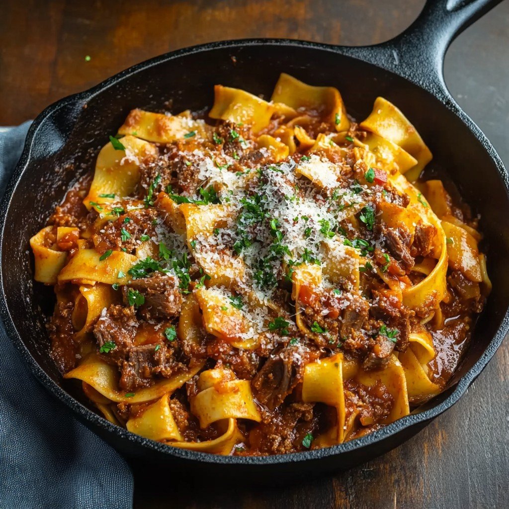 6-Ingredient Slow Braised Short Rib Ragu Comfort Dinner