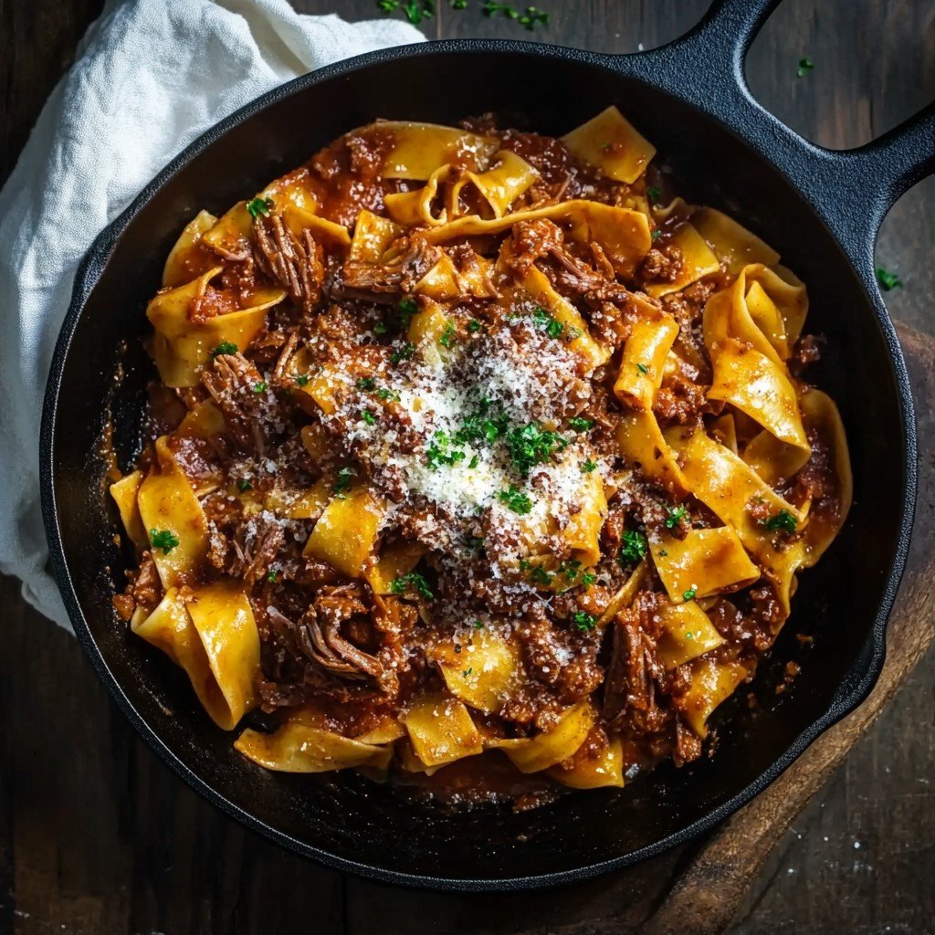 6-Ingredient Slow Braised Short Rib Ragu Comfort Dinner