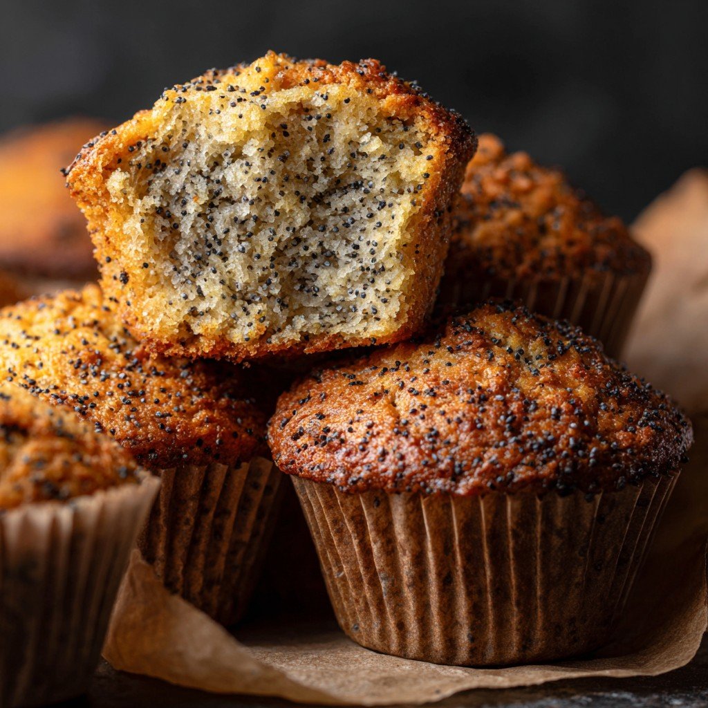 6-Step Bakery-Style Poppy Seed Muffins