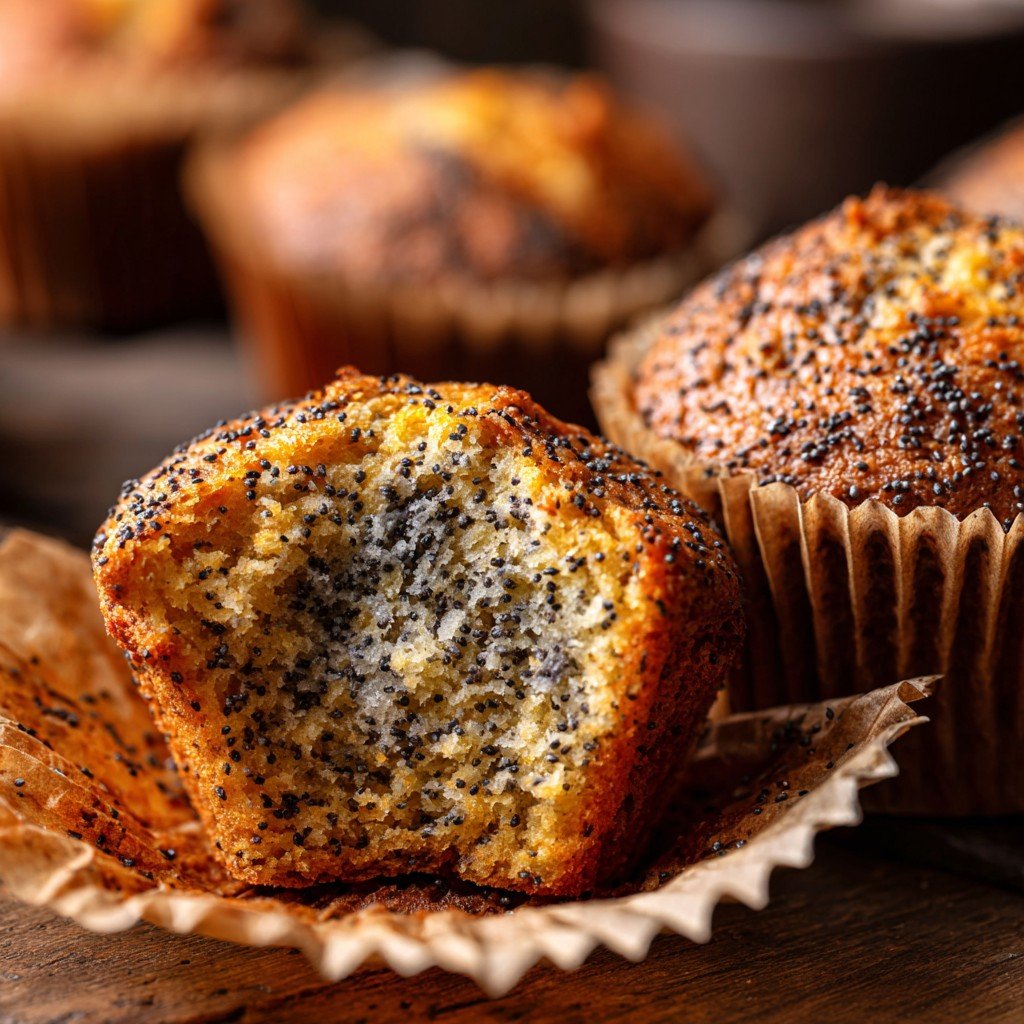 6-Step Bakery-Style Poppy Seed Muffins