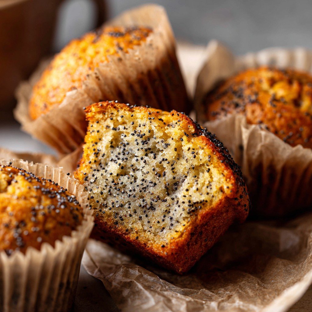 6-Step Bakery-Style Poppy Seed Muffins