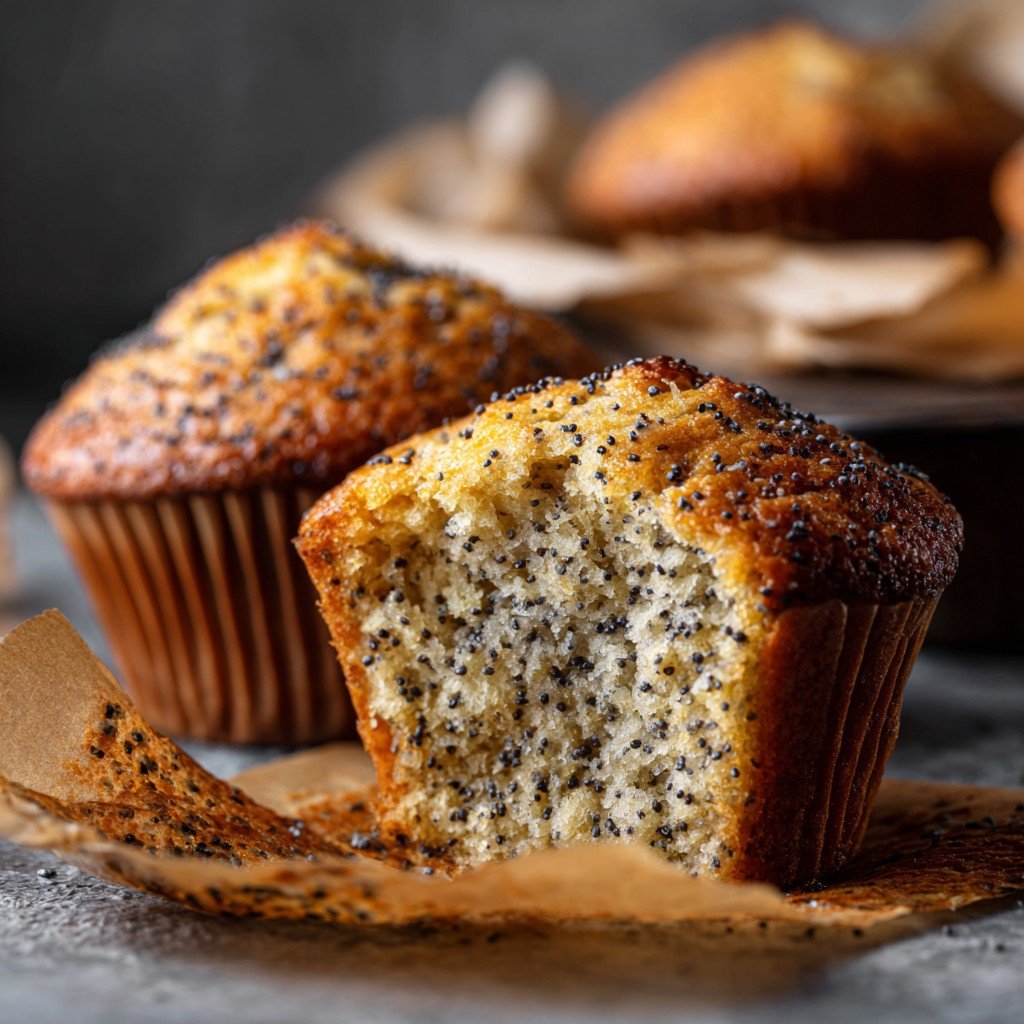 6-Step Bakery-Style Poppy Seed Muffins