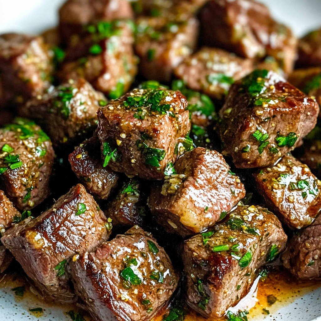 Air Fryer Garlic Butter Steak Bites Easy Dinner