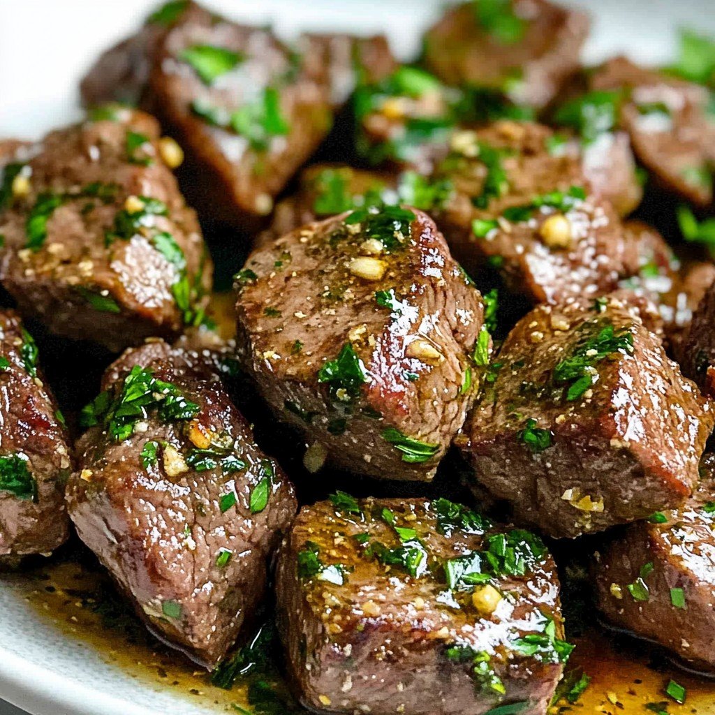 Air Fryer Garlic Butter Steak Bites Easy Dinner