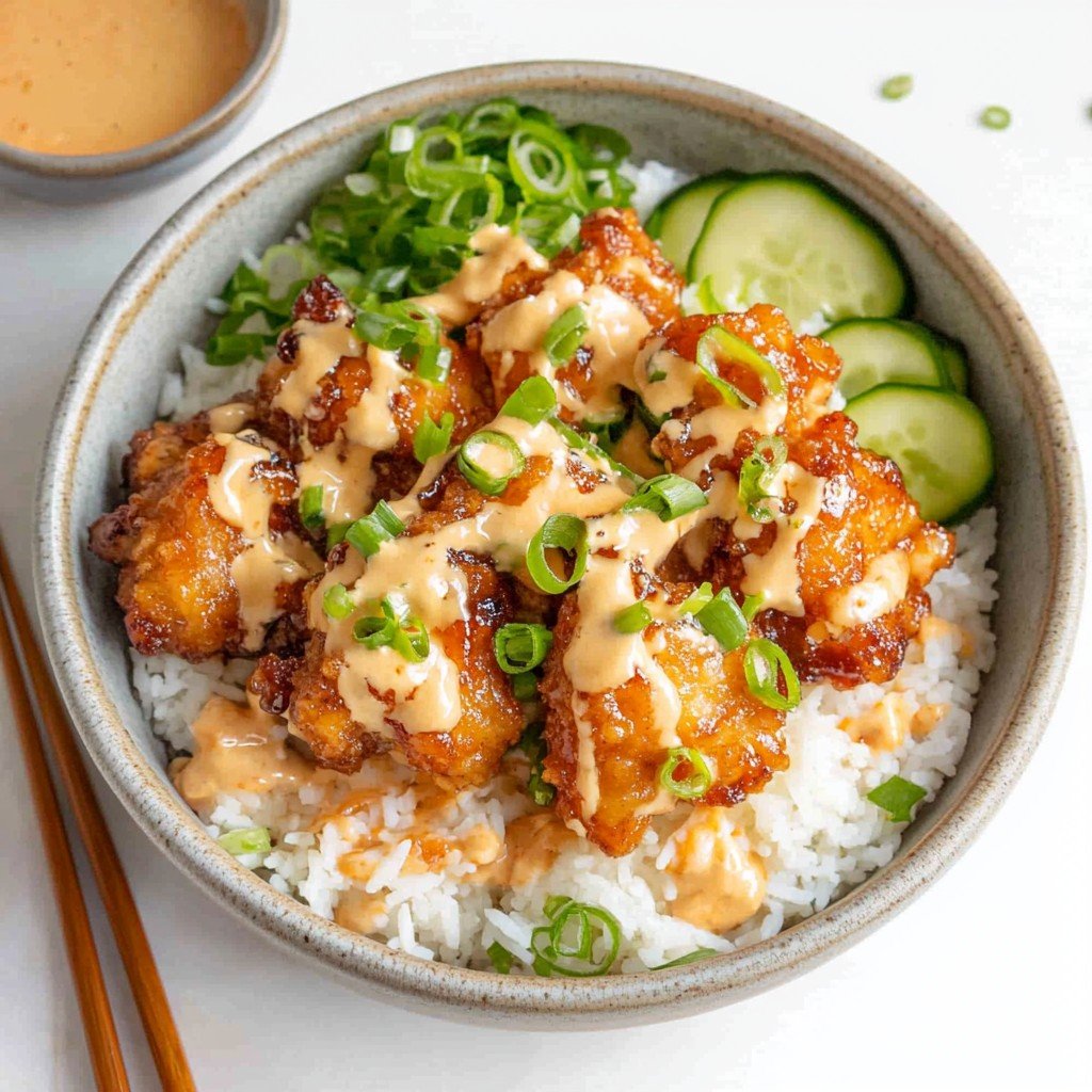 Bang Bang Chicken Rice Bowl Muckbang Favorite