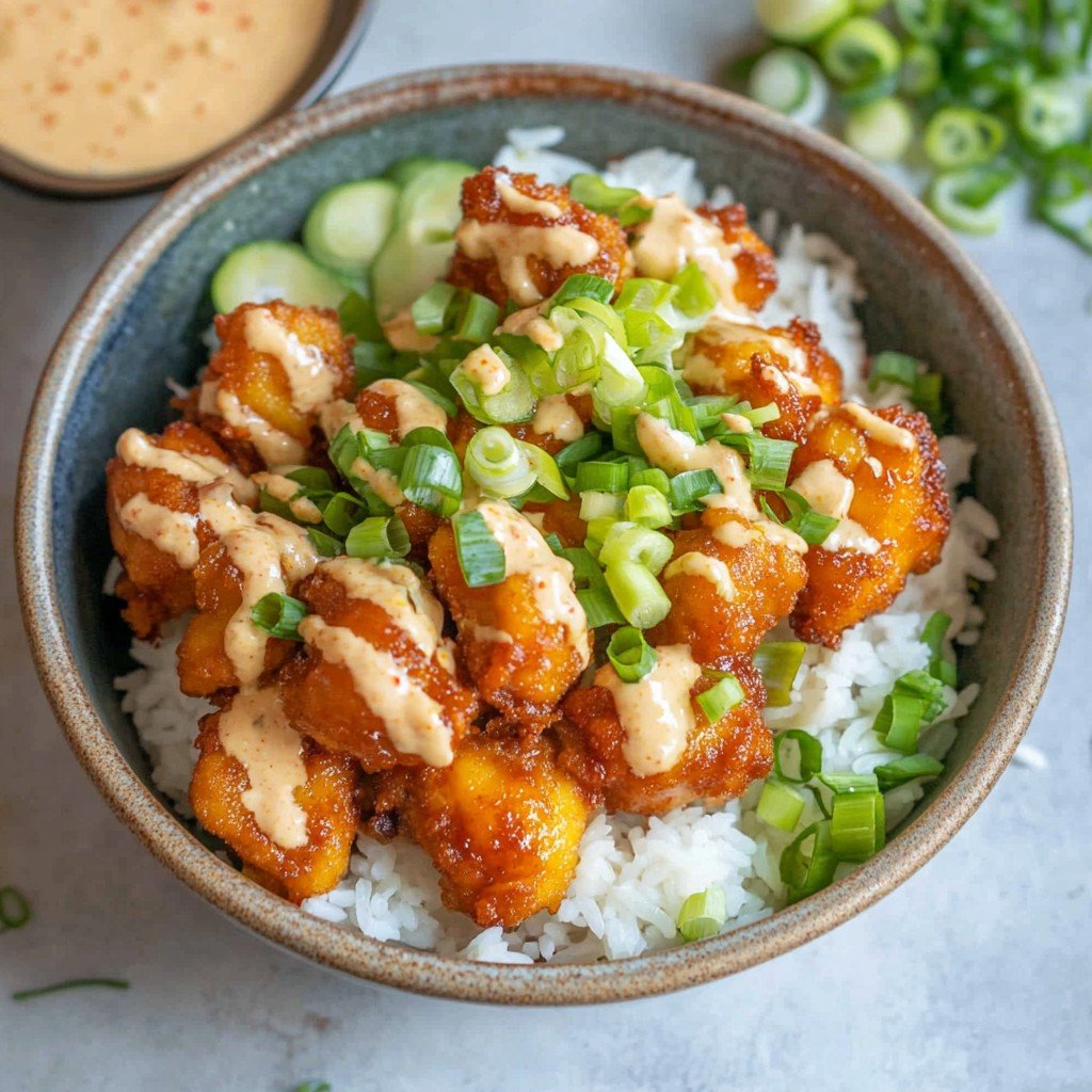 Bang Bang Chicken Rice Bowl Muckbang Favorite