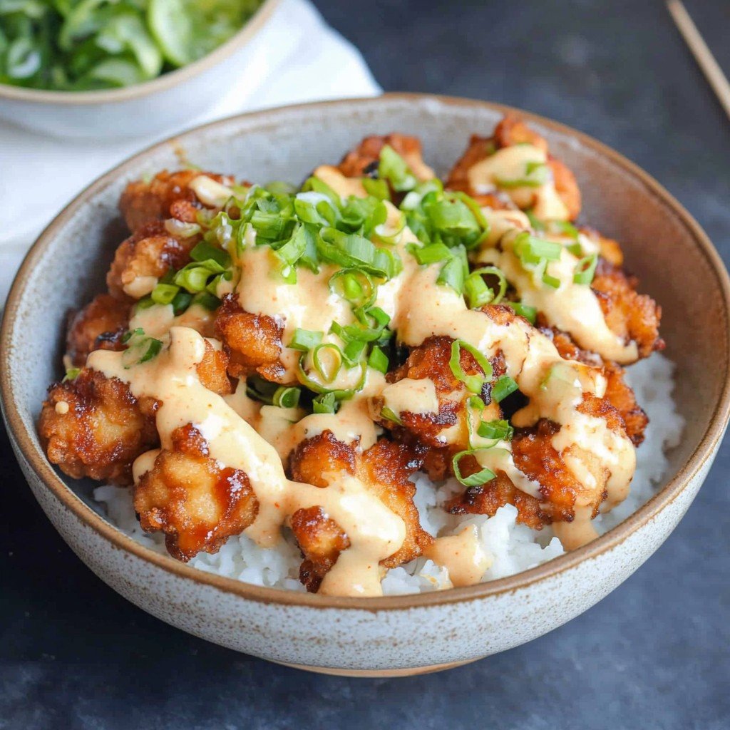 Bang Bang Chicken Rice Bowl Muckbang Favorite